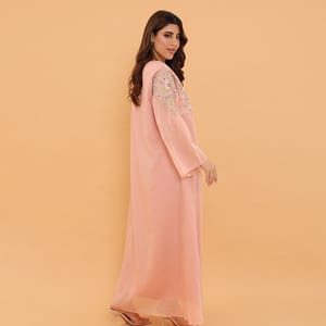 Powder Blue Regal Embroidered Jalabiya IKKXA - Women's Jalabiyas 23