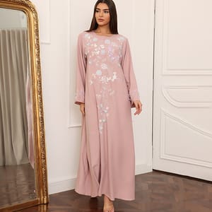 Ikkxa Sand Pastel Blossom Jalabiya IKKXA - Women's Jalabiyas 28