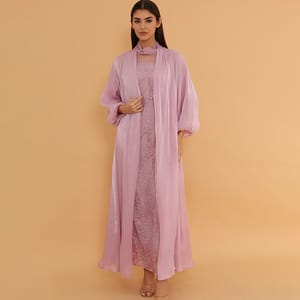 Ikkxa Classic Noor Jalabiya Ik4044 Pink IKKXA - Women's Jalabiyas 8