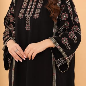 Ikkxa Dalia Embroidered Flared Sleeves Jalabiya IKKXA - Women's Jalabiyas 7