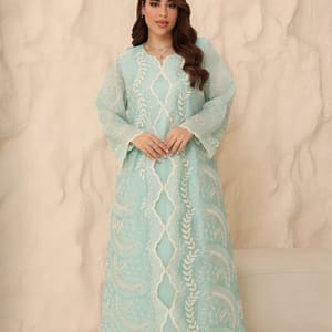 Ikkxa Zahra Embroidered Flared Sleeves Jalabiya IKKXA - Women's Jalabiyas 21