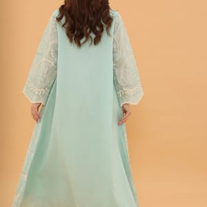 Ikkxa Zahra Embroidered Flared Sleeves Jalabiya IKKXA - Women's Jalabiyas 24