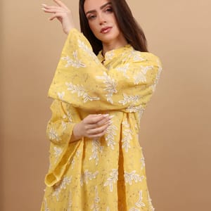 Ikkxa Sereen Embroidered Flared Sleeves Jalabiya IKKXA - Women's Jalabiyas 52