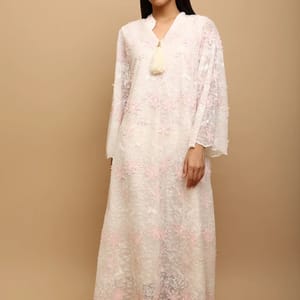 Ikkxa Thara Embroidered Flared Sleeves Jalabiya