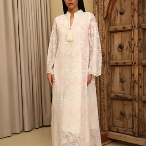 Ikkxa Thara Embroidered Flared Sleeves Jalabiya IKKXA - Women's Jalabiyas 37