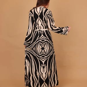 Ikkxa Amina Embellished Belted Long Sleeves Maxi Dress IKKXA - Women's Maxi Dresses 39