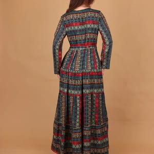 Ikkxa Mariam Printed Embellished Detail Tiered Maxi Dress IKKXA - Women's Maxi Dresses 63