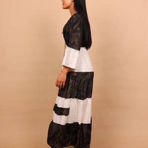 Ikkxa Roya Eyelet Tiered Maxi Dress with Embellishment IKKXA - Women's Maxi Dresses 8