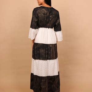 Ikkxa Roya Eyelet Tiered Maxi Dress with Embellishment IKKXA - Women's Maxi Dresses 9