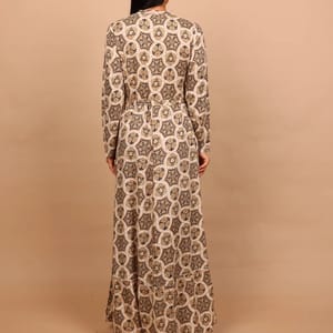 Ikkxa Nadia Mosaic Print Tiered Long Sleeves Maxi Dress IKKXA - Women's Maxi Dresses 31