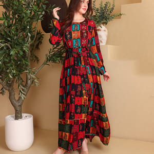 ik2384-red-1 IKKXA - Women's Maxi Dresses 1