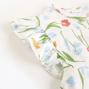 Floral Sleeveless Cotton Summer Dress for Baby and Little Girls