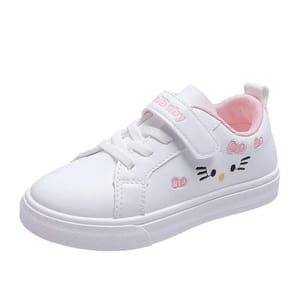 Girls Heart Detail Sneakers with Comfortable Cotton Lining