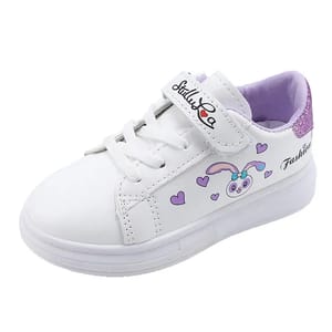 Girls Animal Print Canvas Sneakers with Soft EVA Sole