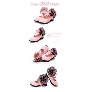 Girls Princess Formal Shoes with Floral Detail and Ankle Strap Zyczwl - Kids's Casual Shoes 1