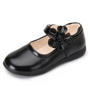 Leather Bow Knot Girls School Shoes for Weddings and Parties