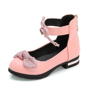 Shiny Bow Girls Shoes Elegant Fashion Stage Summer Footwear