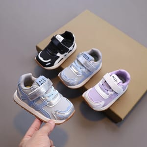 Kids Lightweight Non-Slip Sneakers with Soft Sole and Hook Loop Kids Lightweight Non-Slip Sneakers with Soft Sole and Hook Loop