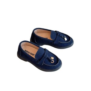 Kids Slip-On Loafers Retro British Style Casual Shoes Comfortable