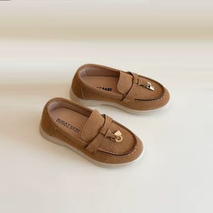 Boys Comfortable Retro Casual Slip-On Loafers