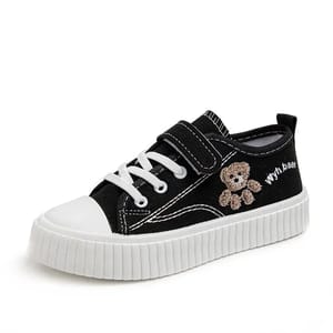 Girls Hook Loop Slip-On Sneakers Low Top Fashion Shoes