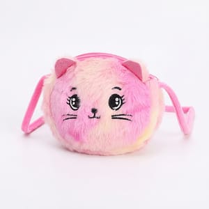 Girls Cute Cat Plush Shoulder Bag Cartoon Coin Purse Generic - Kids's Shoulder Bags