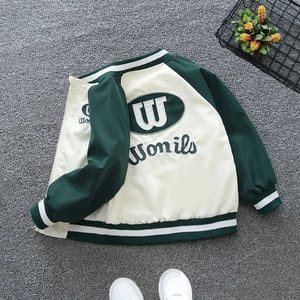 Boys Baseball Jacket Letter Windbreaker Casual Spring Autumn Coat Boys Baseball Jacket Letter Windbreaker Casual Spring Autumn Coat