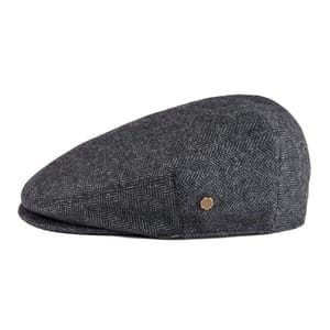 Men Wool Blend Flat Cap Herringbone Newsboy Cabbie Hat Voboom - Men's Caps 1