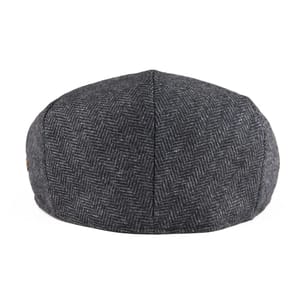 Men Wool Blend Flat Cap Herringbone Newsboy Cabbie Hat Voboom - Men's Caps 3