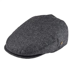 Men Wool Blend Flat Cap Herringbone Newsboy Cabbie Hat Voboom - Men's Caps