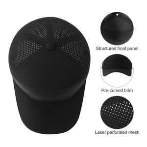Adjustable Breathable Mesh Baseball Cap Plain Outdoor Casual Hat Voboom - Men's Caps 1