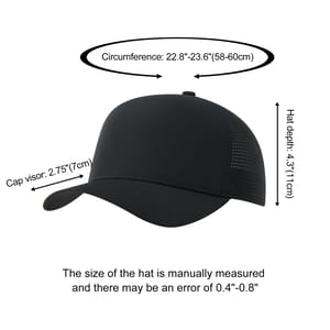 Adjustable Breathable Mesh Baseball Cap Plain Outdoor Casual Hat Voboom - Men's Caps 4