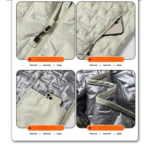 Men's Graphene Self Heating Down Jacket Hooded Warm Windproof Puffer Ueteey - Men's Puffer Jackets 1