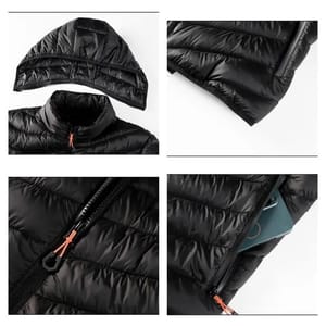 Men's Hooded Winter Parka Warm Windbreaker Outdoor Casual Jacket Ueteey - Men's Puffer Jackets 2