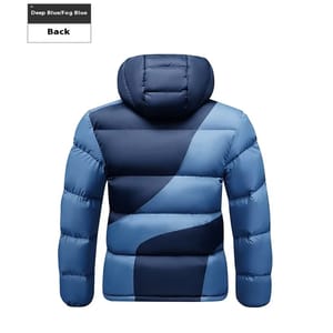 Men's Thermal Winter Jacket Hooded Thick Warm Windbreaker Coat Ueteey - Men's Puffer Jackets 1
