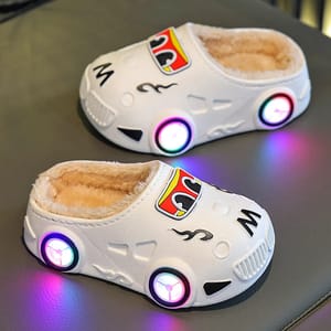 Car Shaped Kids Winter Slippers with Warm Soft Lining