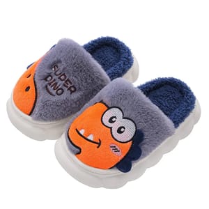 Warm Plush Winter Slippers for Boys with Non-Slip Sole
