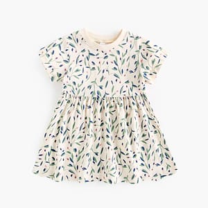 Cute Printed Cotton Summer Dress for Baby and Little Girls