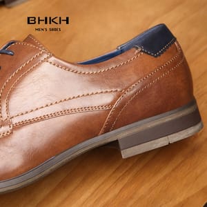 Men's Classic Formal Shoes Breathable Lace Up Office Footwear Bhkh - Men's Formal Shoes 1