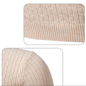 Men’s Crew Neck Ribbed Knit Long Sleeve Lightweight Pullover