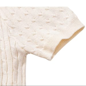 Men’s Short Sleeve Textured Knit Lightweight Breathable Casual Pullover