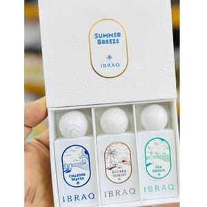 Ibraq Men’s Perfume Set – 3 × 10ml: Sea Breeze, Chasing Waves & Riviera Sunset