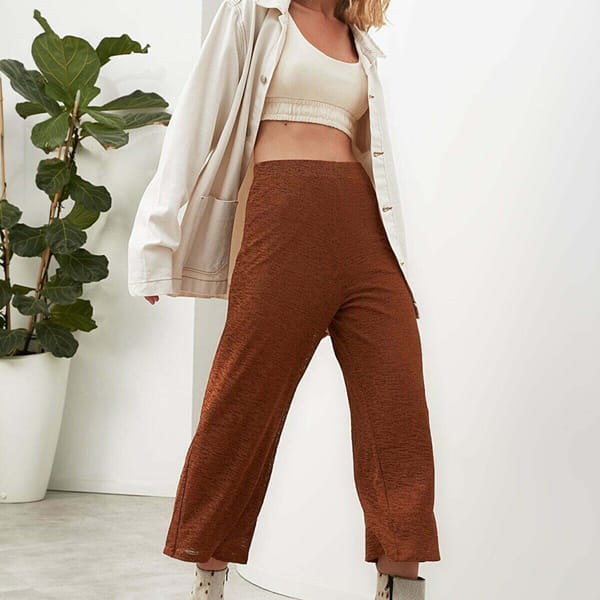Wide Leg Ankle Pants