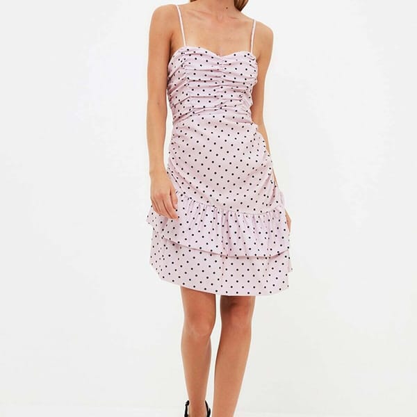 Powder Draped Dress