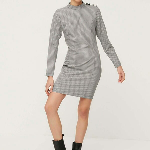 High Neck Bodycon Dress