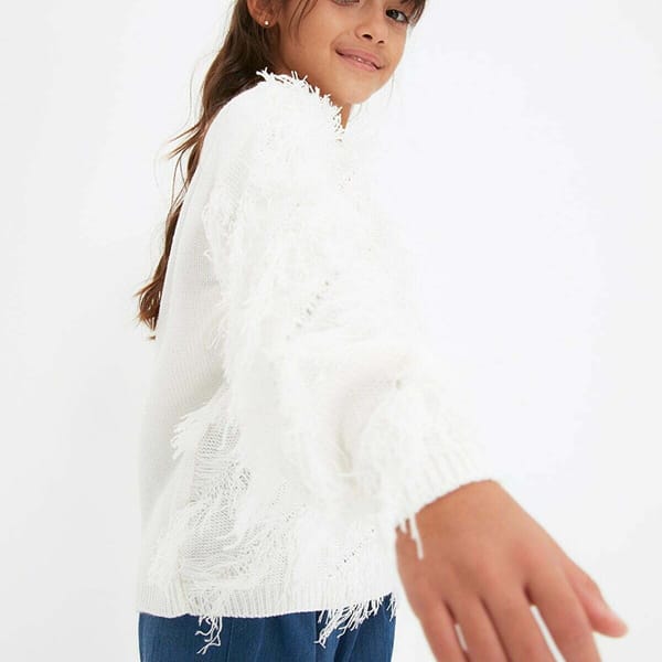 Kids Fringed Sweater
