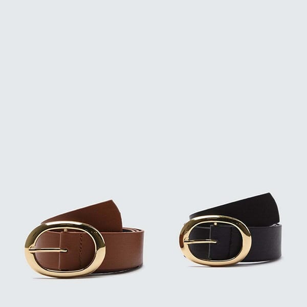 2 Pack Buckle Look Allocated Hole Belt