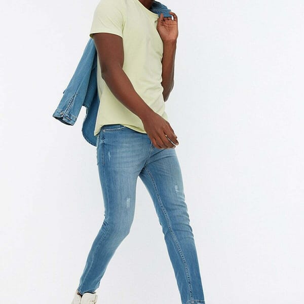 Mid Wash Skinny Fit Jeans