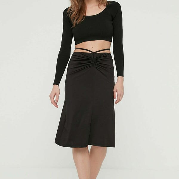 High Waist Strappy Skirt
