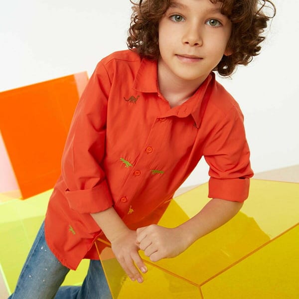 Embroide Boy's Woven Shirt